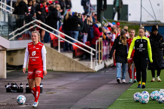 Ida Holm Neset of Brann looks dejected