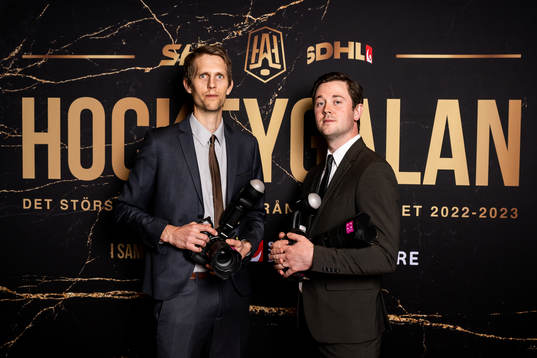 Mathias Bergeld och Carl Sandin, fotografer på Bildbyrån