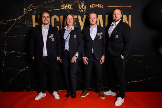 Kim Ahlqvist, Anna Hansen, Rasmus Aro och Pontus Skruvik,