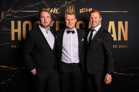 Jakob Westerlund, Kristian Nervik, Brynäs, och Johan