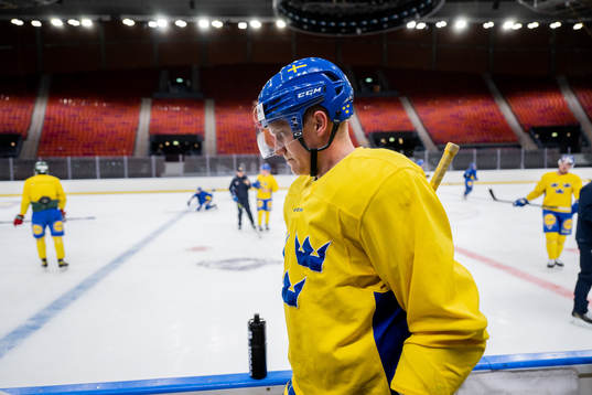 Jakob Silfverberg of Sweden at a practice session
