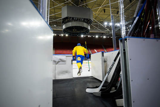 Dennis Everberg of Sweden at a practice session