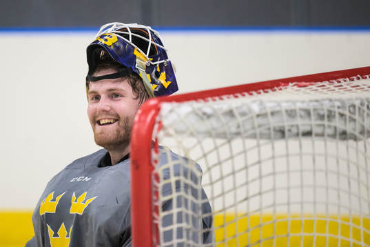 Marcus Högberg of Sweden at a practice session