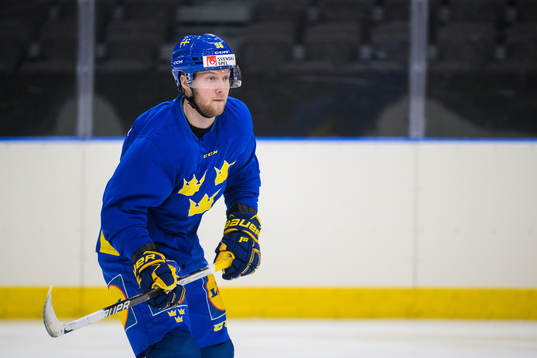 Alexander Nylander of Sweden at a practice session