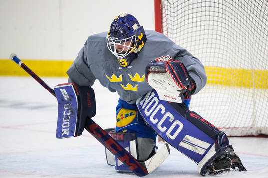 Marcus Högberg of Sweden at a practice session