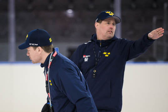 Head coach Sam Hallam and assistant coach Stefan Klockare