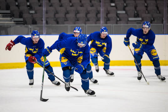 Linus Johansson of Sweden at a practice session