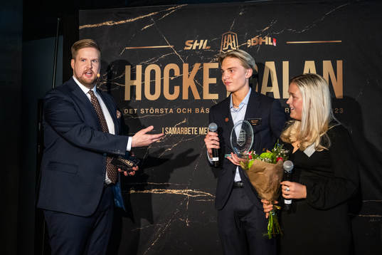 Årets eldsjälar i Hockeyallsvenskan Oliver Renman och Moa