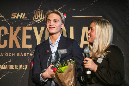 Årets eldsjälar i Hockeyallsvenskan Oliver Renman och Moa