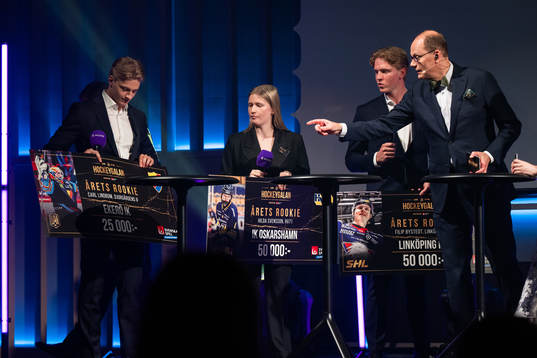Årets rookies Carl Lindbom, Djurgården, Hilda Svensson,