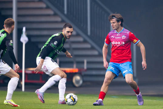 Helsingborgs Wilhelm Loeper och GAISs Robin Frej