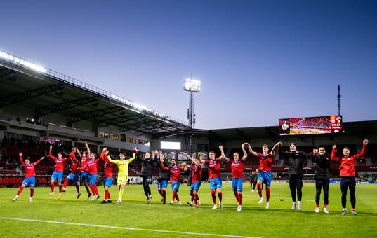 Helsingborgs spelare jublar