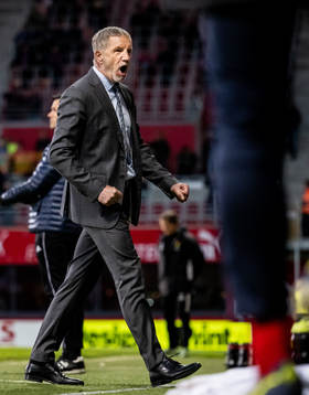Helsingborgs tränare Stuart Baxter jublar