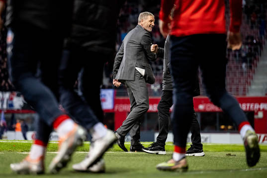 Helsingborgs tränare Stuart Baxter jublar