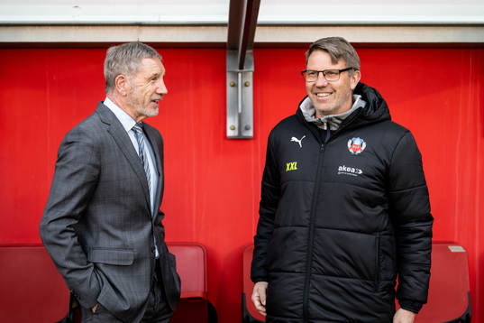 Helsingborgs tränare Stuart Baxter och assisterande