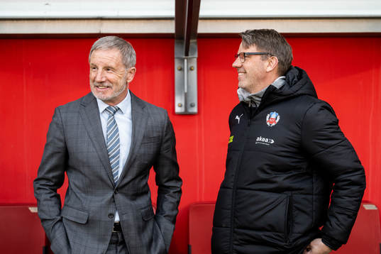 Helsingborgs tränare Stuart Baxter och assisterande