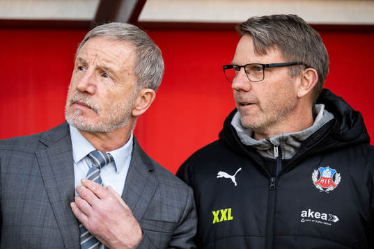 Helsingborgs tränare Stuart Baxter och assisterande