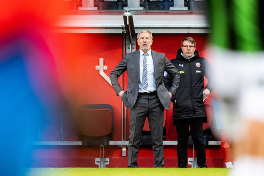 Helsingborgs tränare Stuart Baxter och assisterande
