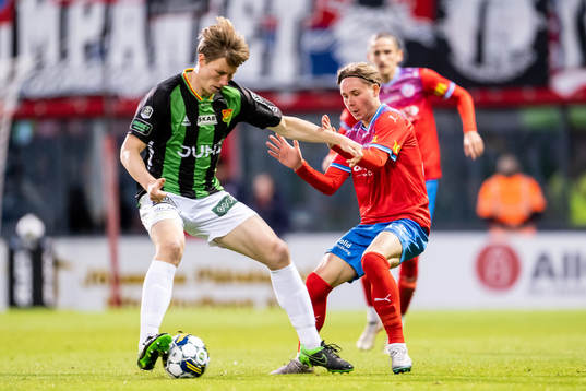 GAISs Robin Frej och Helsingborgs Simon Bengtsson