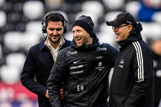 Eirik Horneland, head coach of Brann, and Kjetil Rekdal,