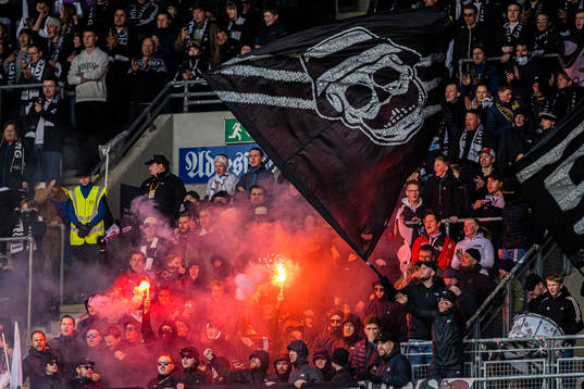 Spectators in the stands