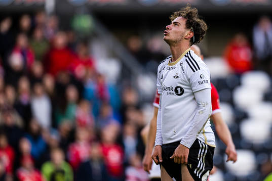 Agon Sadiku of Rosenborg reacts