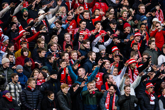 Spectators in the stands