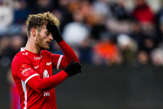 Ole Didrik Blomberg of Brann reacts