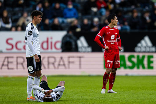 Adrian Pereira of Rosenborg in pain