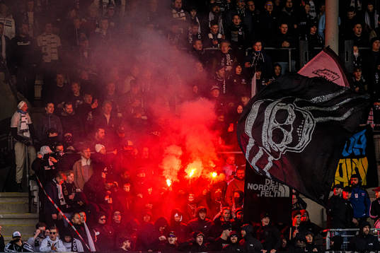 Spectators in the stands
