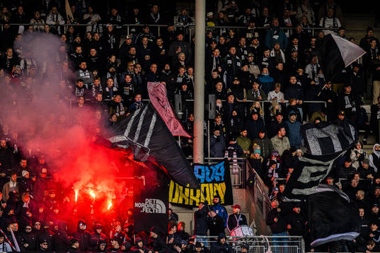 Spectators in the stands