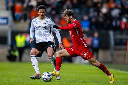 Samual Jarard Rogers of Rosenborg and Ole Didrik Blomberg