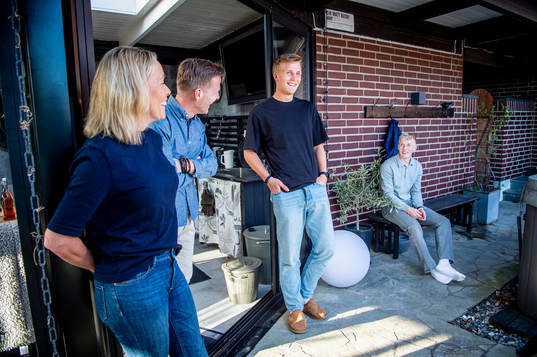 Linda Widell, Mikael Widell, Casper Widell och Melker Widell