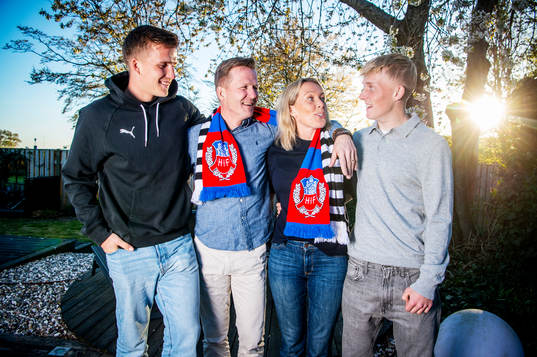 Casper Widell, Mikael Widell, Linda Widell och Melker Widell