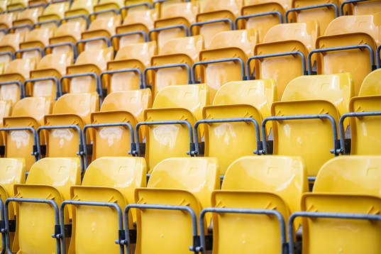 Borås Arena med läktare interiört