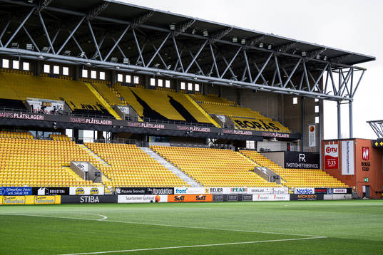 Borås Arena med läktare interiört