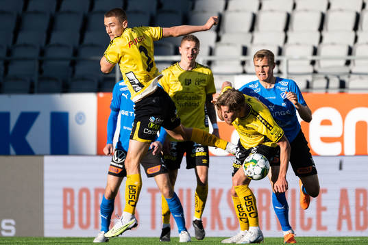 Halmstads Gustav Friberg mot Elfsborgs Gustaf Lagerbielke