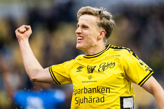 Elfsborgs Jeppe Møldrup Okkels jublar