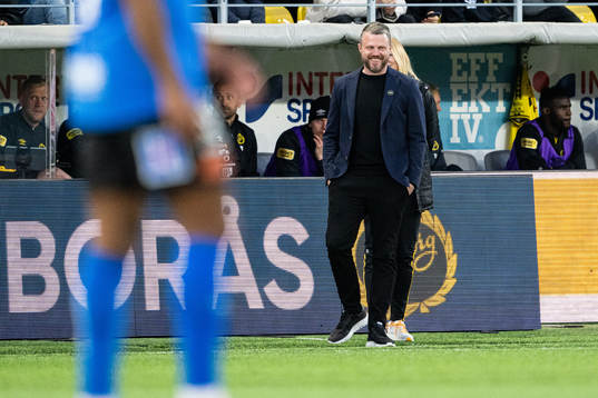 Elfsborgs manager Jimmy Thelin är glad