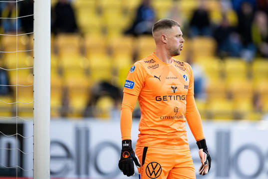 Halmstads målvakt Malkolm Nilsson Säfqvist