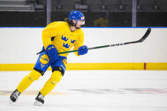 Linus Johansson of Sweden at a practice session