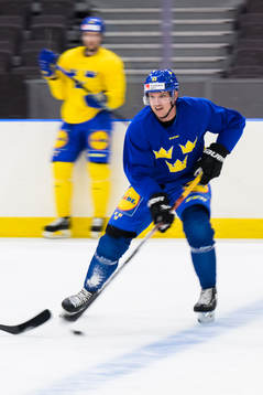 Jakob Silfverberg of Sweden at a practice session