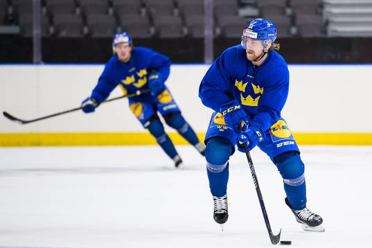 Anton Lindholm of Sweden at a practice session