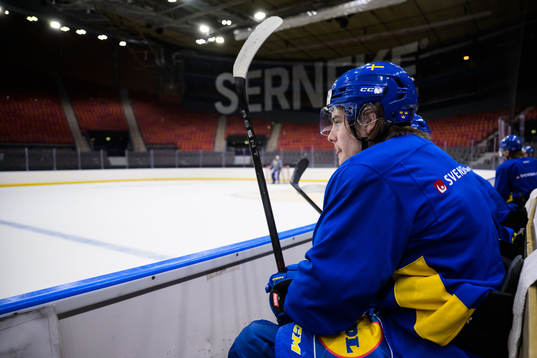 Leo Carlsson of Sweden at a practice session
