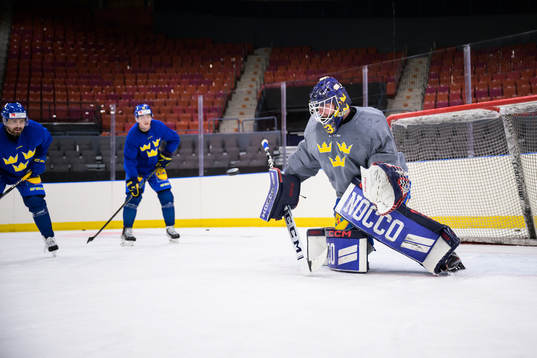 Marcus Högberg of Sweden at a practice session