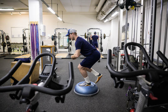 Oscar Lindberg of Sweden at a practice session