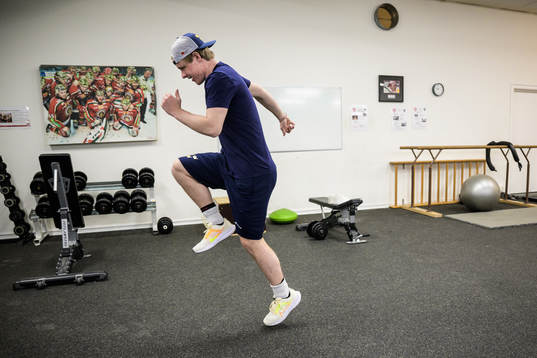 Jonatan Berggren of Sweden at a practice session