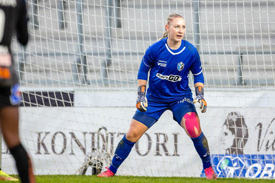 Växjö DFFs målvakt Louise Högrell Ledbetter