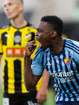 Djurgårdens Joel Asoro jublar