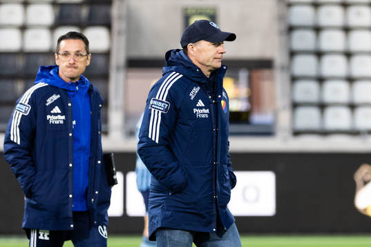 Djurgårdens tränare Kim Bergstrand deppar